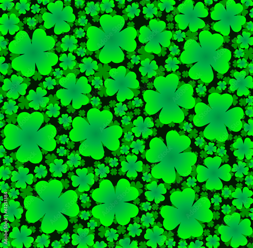 seamless background of clover seamless background of clover