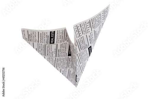 Newspaper Airplane