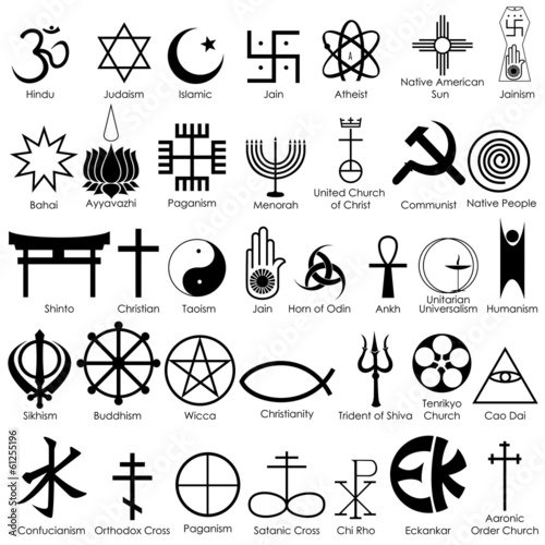 World Religious Symbol photo