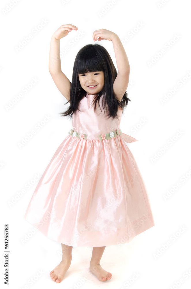 Naklejka premium Portrait of Happy asian cute gril