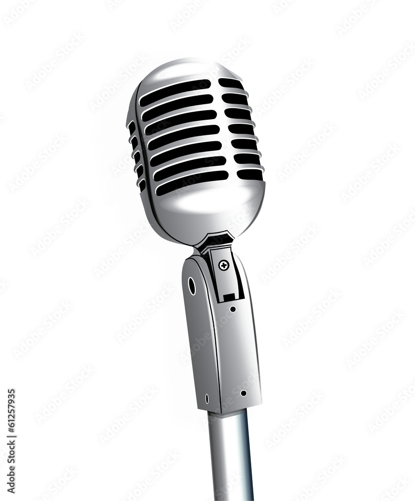 Fototapeta premium Microphone On Stand