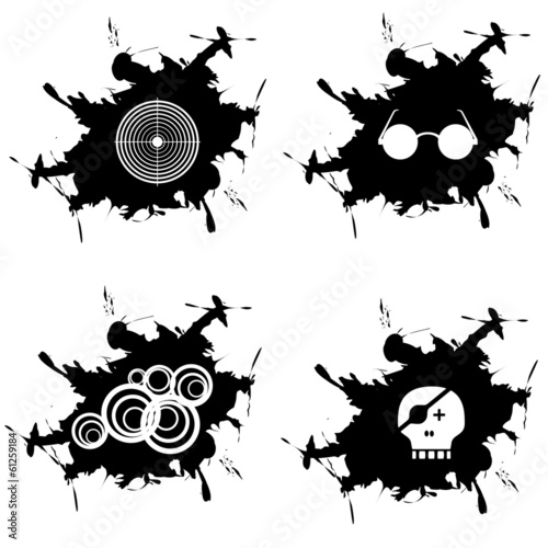 splotch in black