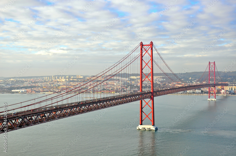 Fototapeta premium Golden gates bridge in Lisbon