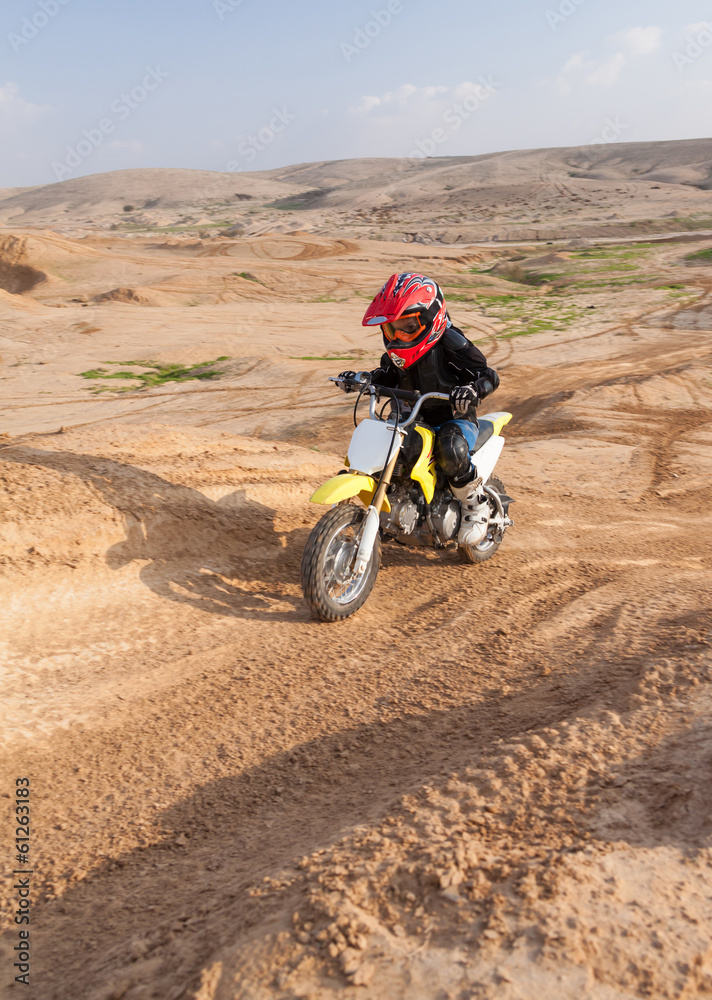 boy racer  in the desert