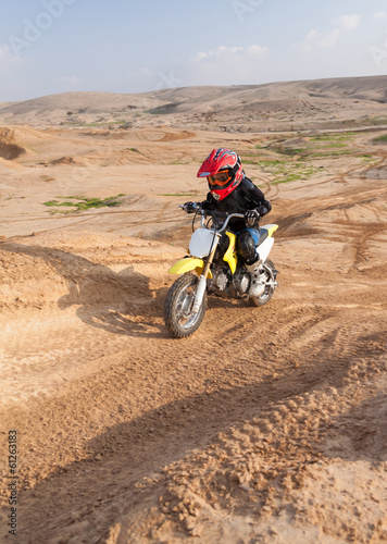 boy racer in the desert