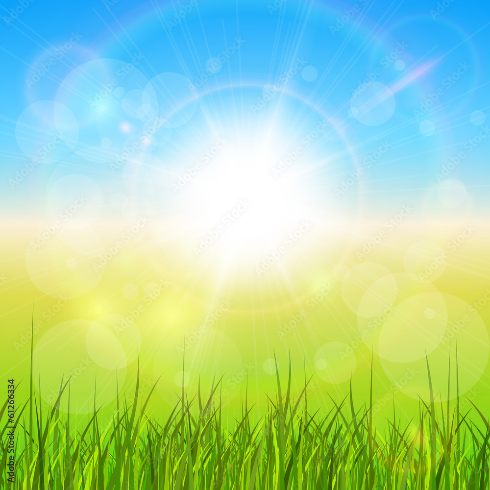 Sunny natural background
