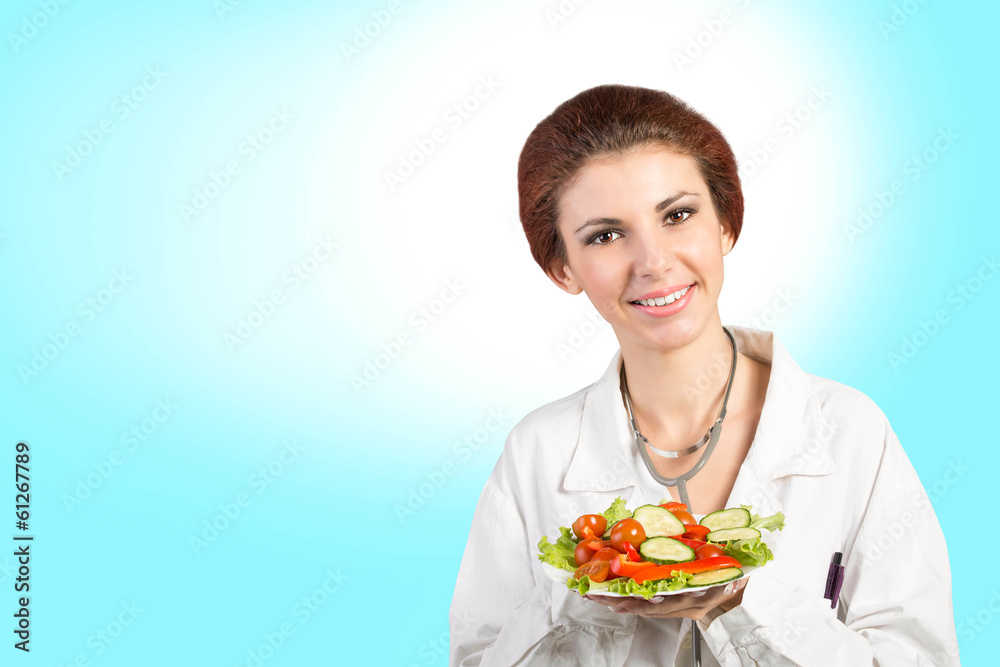 Doctor.Medicine.Healthy Fresh Vegetables Food.Diet Doctor.Medicine.Healthy Fresh Vegetables Food.Diet
