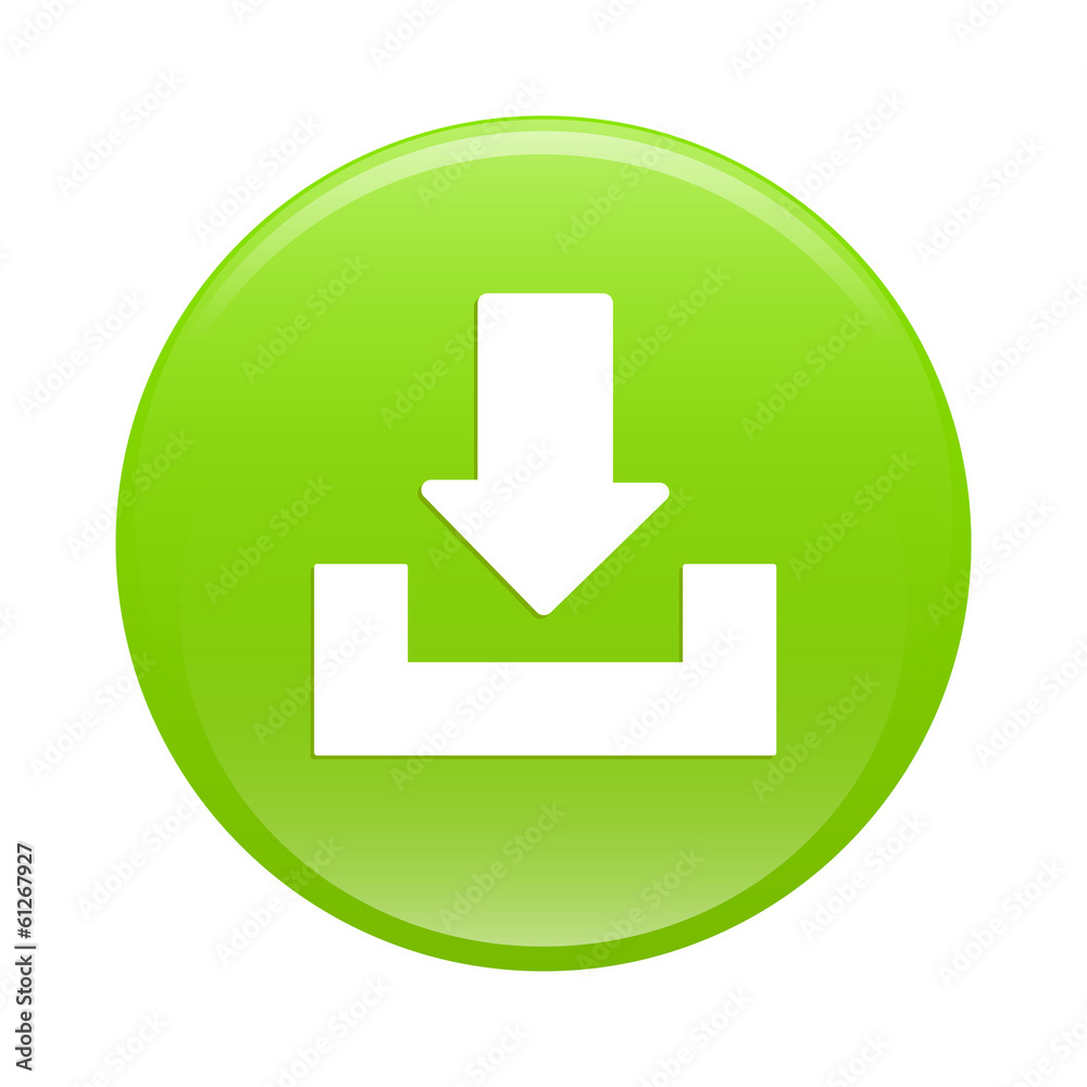bouton internet arrow download icon green sign bouton internet arrow download icon green sign