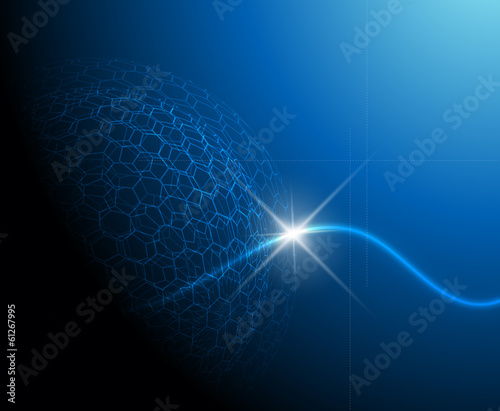 Blue technology background