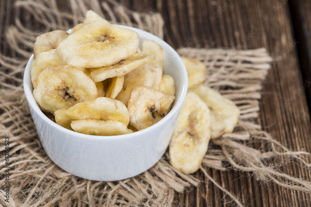 Banana Chips (close-up shot) Banana Chips (close-up shot)