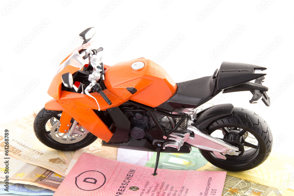 Obraz premium Motorradführerschein