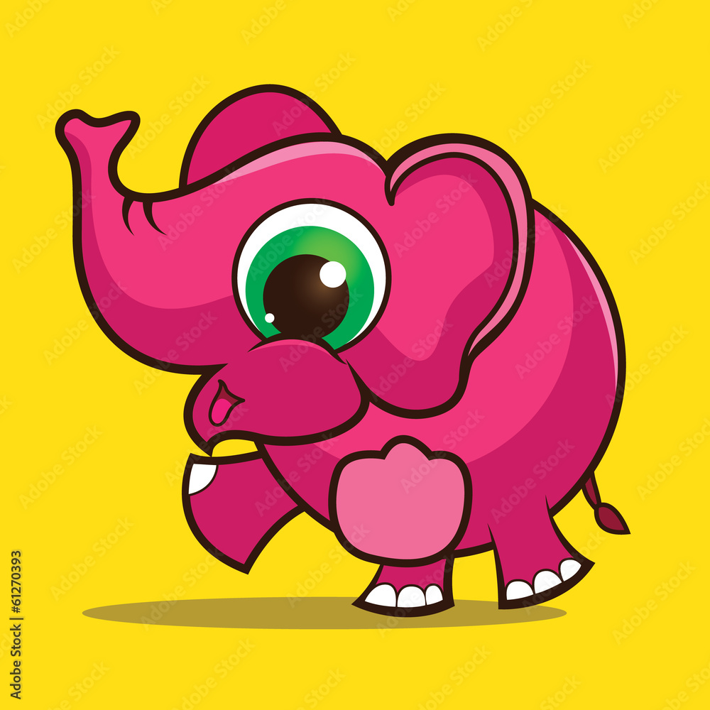 Naklejka premium Elephant cartoon