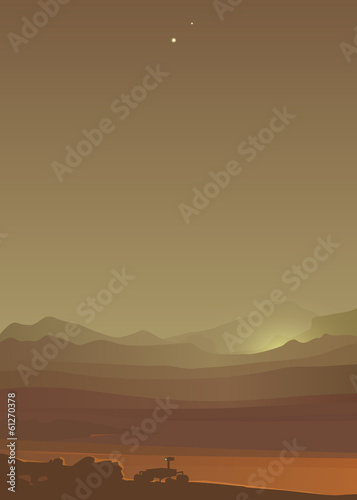 Mars landscape