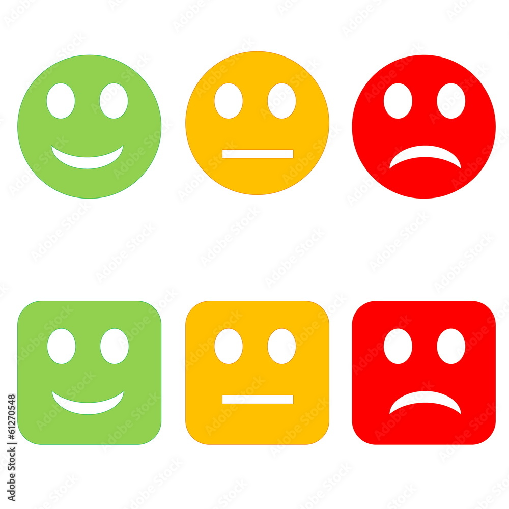 Fototapeta premium Colorful smileys