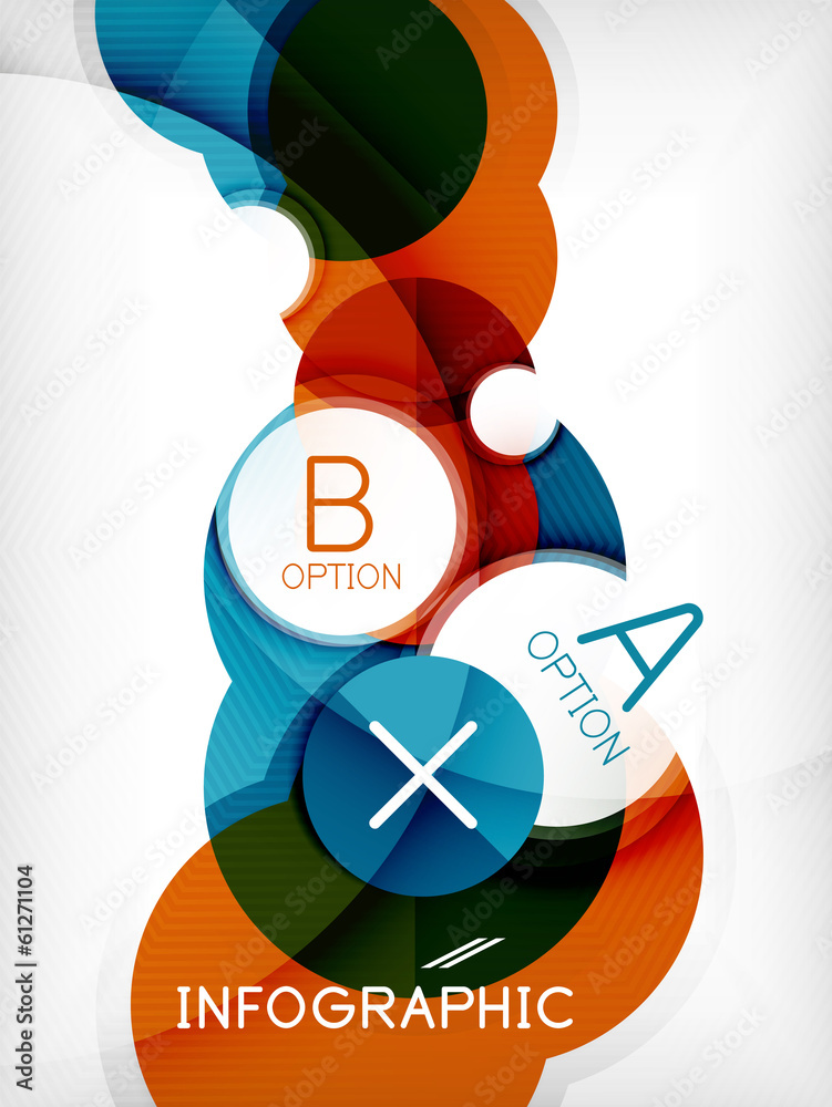 Glossy circle geometric shape info background Glossy circle geometric shape info background