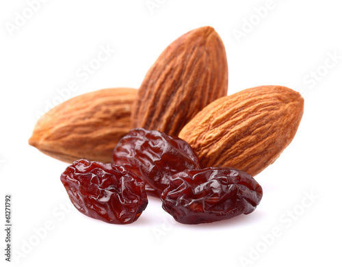 Nuts with raisins