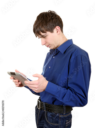 Teenager with Tablet Computer © Sabphoto