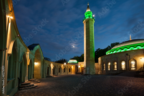 Evening view of Ar Rahma mosque photo