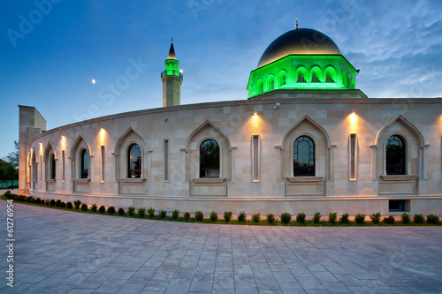 Evening view of Ar Rahma mosque photo