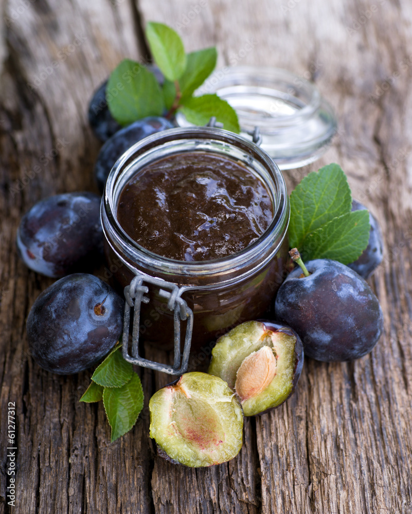 Zwetschgenmarmelade Stock-Foto | Adobe Stock