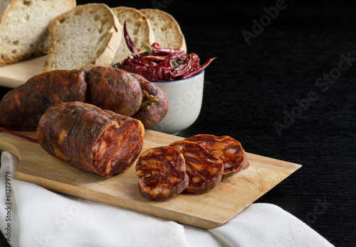 soppressata, sausage, Italian salami typical of Calabria