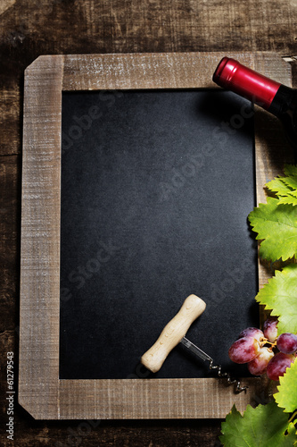 Wine and grape background