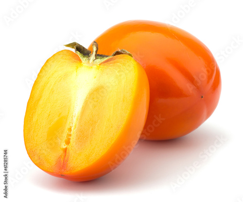 Persimmon fruit isolated on white background