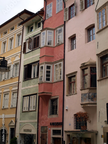 View of buildings in the street, Bolzano