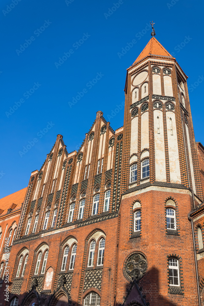 Historic main post office in Gliwice, Silesia region