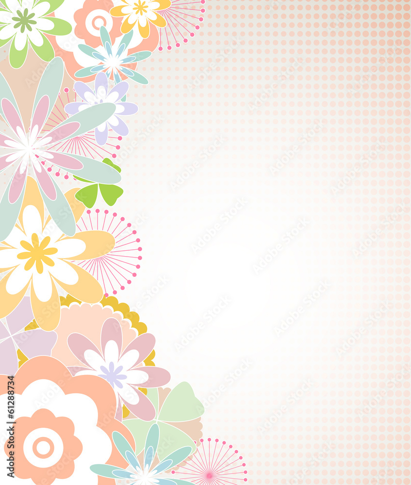 Abstract floral background