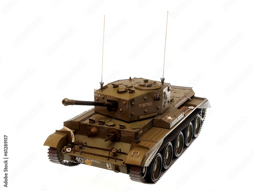 scale model of tank from WWII - obrazy, fototapety, plakaty 