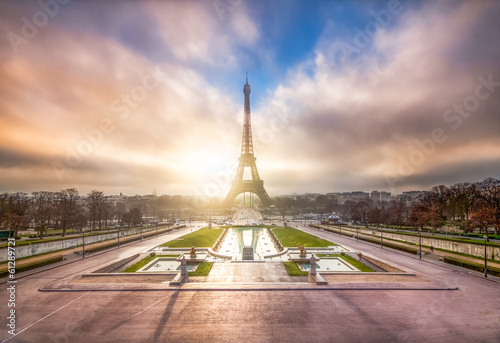 Canvas Print Champ de Mars in Paris