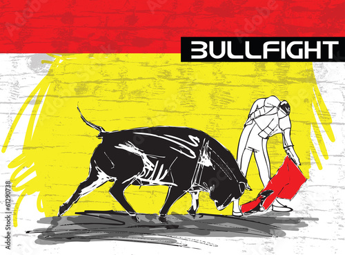 bullfight illustration