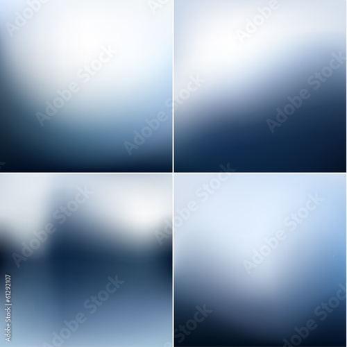 Smooth defocused blur backgrounds set