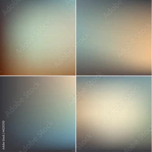 Smooth defocused blur backgrounds set