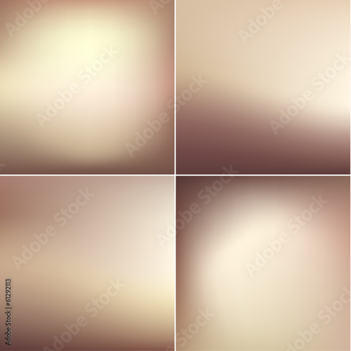 Smooth defocused blur backgrounds set