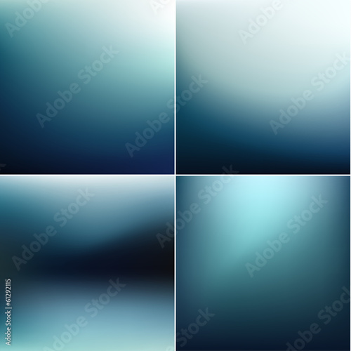 Smooth defocused blur backgrounds set