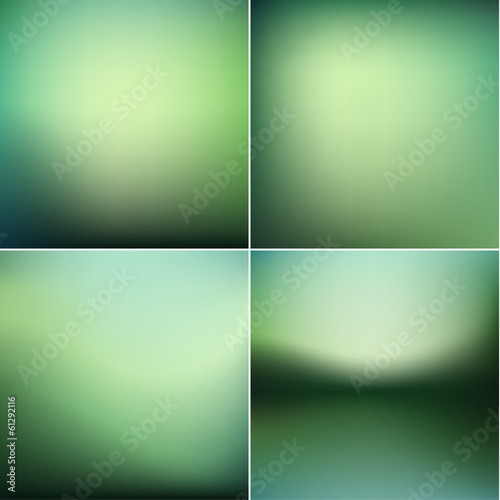 Smooth defocused blur backgrounds set