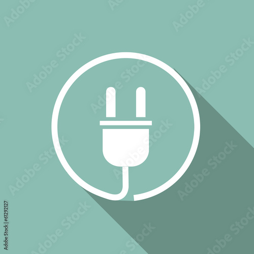 Ecology Flat Icon with shadow. Vector EPS 10.