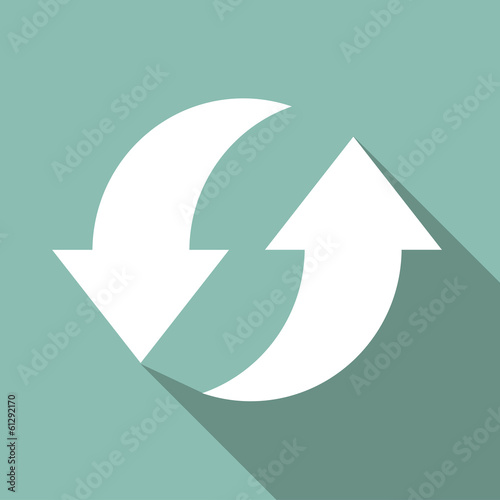 Ecology Flat Icon with shadow. Vector EPS 10.