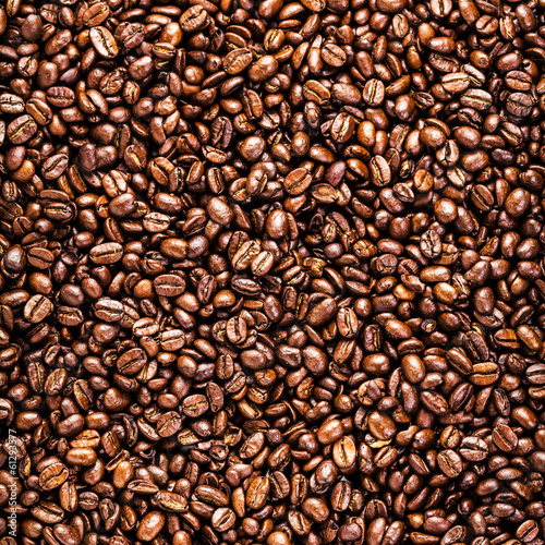 Roasted Coffee Beans background texture. Arabic roasting coffee
