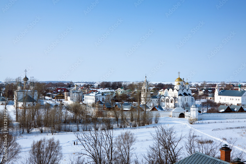 Pokrovsky monastery  at Suzdal in winter