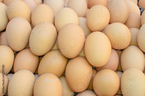 background of fresh eggs for sale at a market