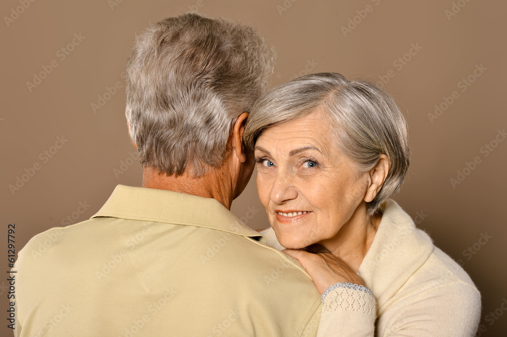 Beautiful elderly couple