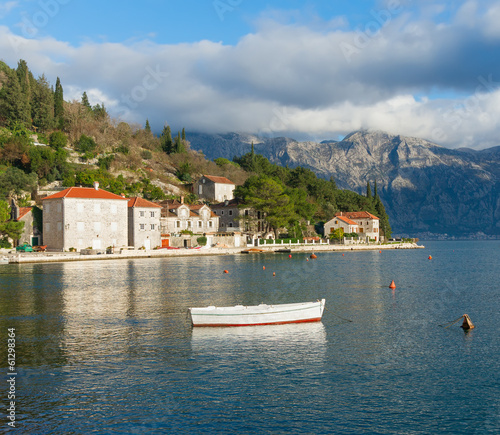 Perast  is an old town on the Bay of Kotor in Montenegro © Olga Iljinich