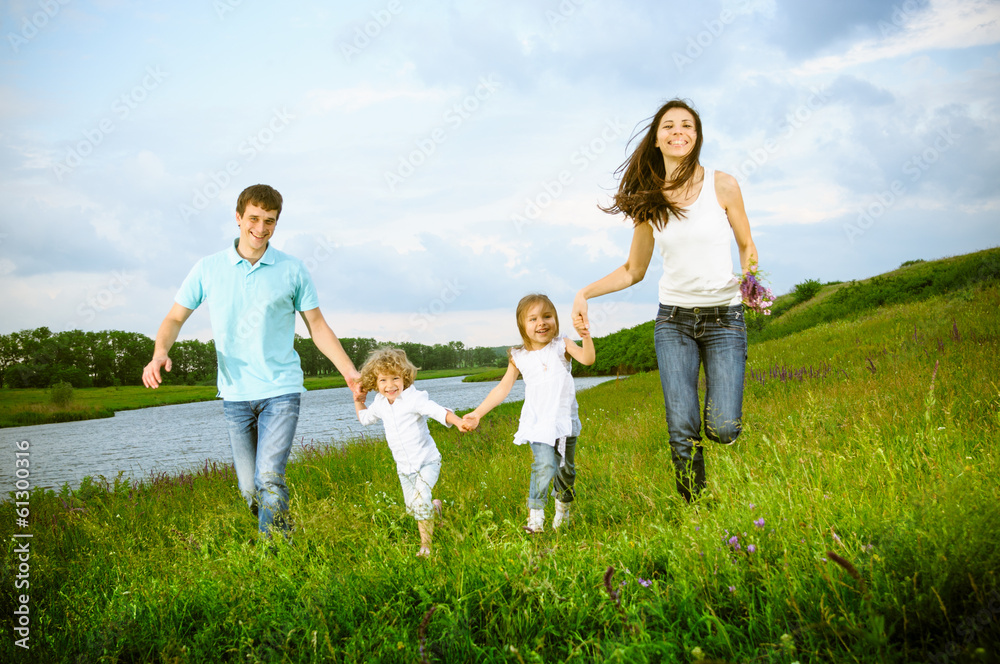 family outdoors