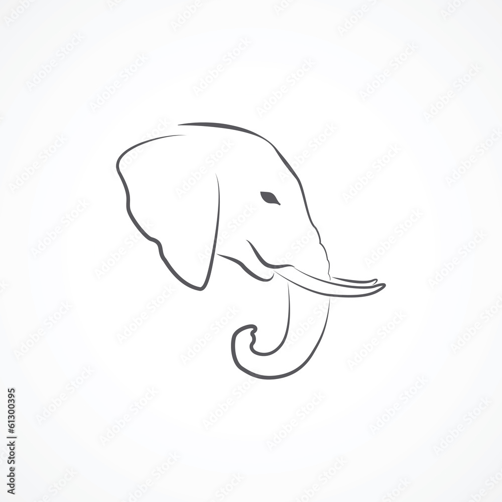Naklejka premium Elephant icon