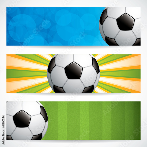 Soccer ball banners
