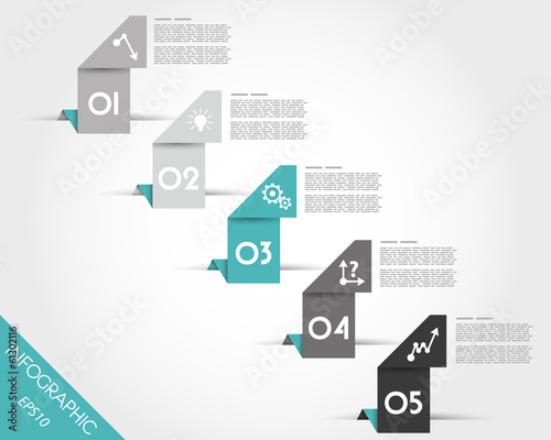 turquoise origami oblique L markers