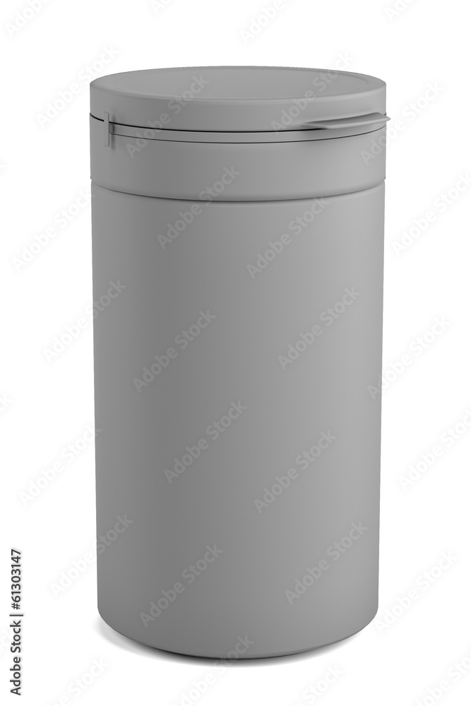 realistic 3d render of pill bottle